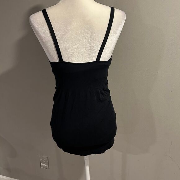 NWT Modern Eternity Nursing Yoga Maternity Tank Top Black Sz Small Bamboo - Picture 5 of 8